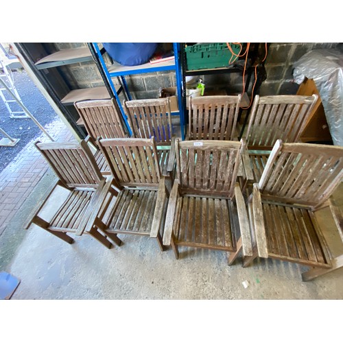 206 - 8 x Garden Chairs - Viewing Section: S4