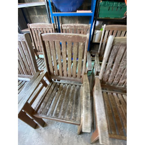 206 - 8 x Garden Chairs - Viewing Section: S4