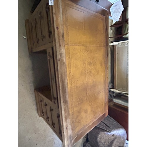 259 - Antique Leather Topped Partner's Desk- Viewing Section: S12