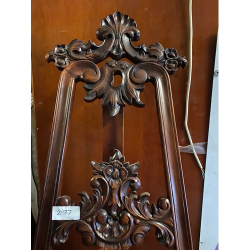 277 - Carved Wooden Easel- Approx. 6ft tall - Viewing Section: O18