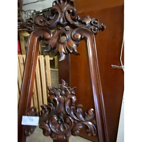 278 - Carved Wooden Easel - Approx. 6ft tall - Viewing Section: O23