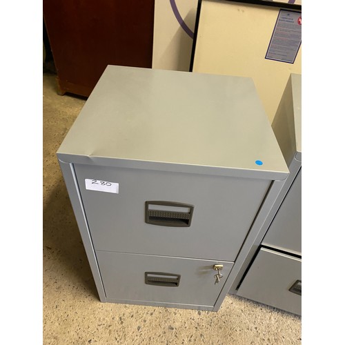 280 - 2 drawer filing cabinet - 68 x 40 x 41 - Viewing section: S9