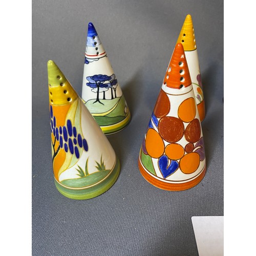 1 - 8 x Wedgewood limited edition Clarice Cliff  design sugar sifters - H11cm Approx. - Viewing Section:... 