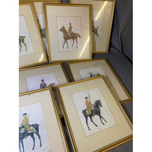 320 - 10 x Vintage horse prints - Viewing Section: O40