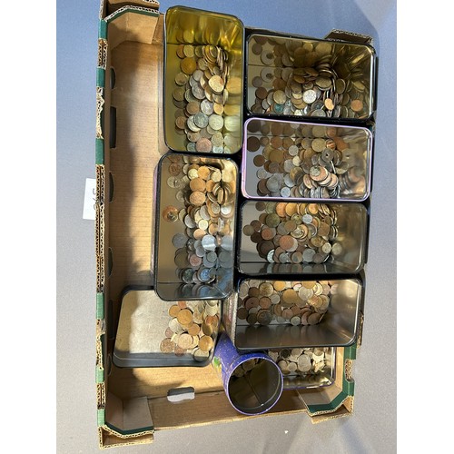 370 - Box of various coins - Viewing Section:  Restricted Viewing please ask office staff if you wish to v... 