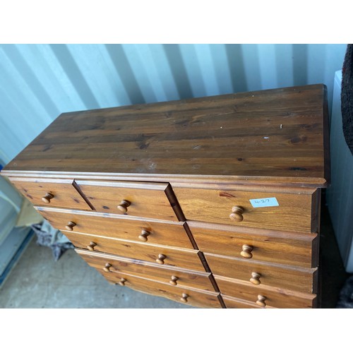 427 - Solid Pine Chest of Drawers - Viewing Section: S11