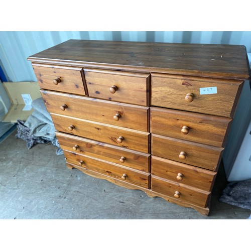 427 - Solid Pine Chest of Drawers - Viewing Section: S11