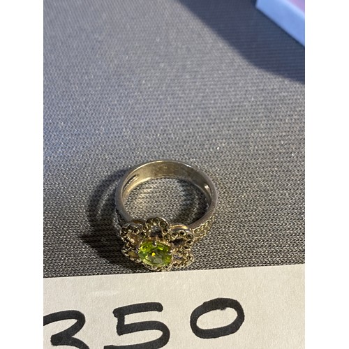 350 - Silver Ring - Viewing Section: O47