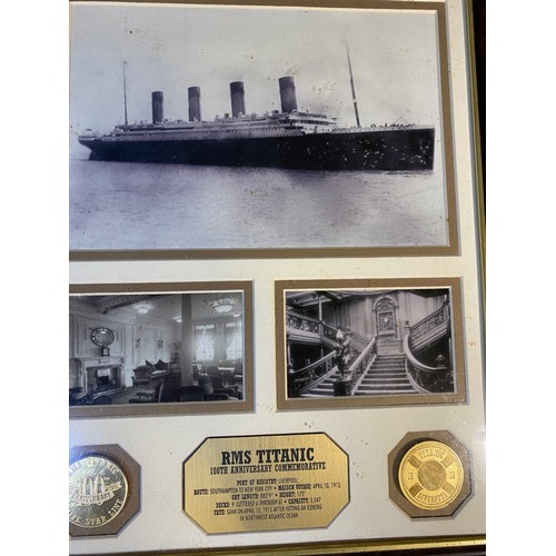 360 - Titanic 100th Anniversary Picture + Coins - Viewing Section: O12