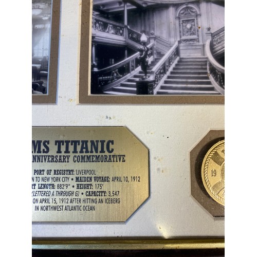 360 - Titanic 100th Anniversary Picture + Coins - Viewing Section: O12