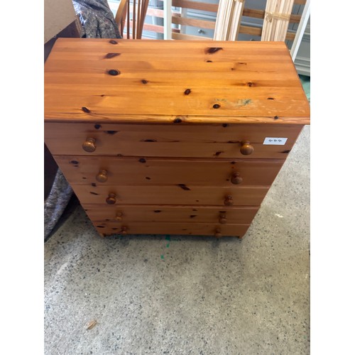 444 - Pine Chest of Drawers - 39 x 82 x 91cm approx. - Viewing Section: S11