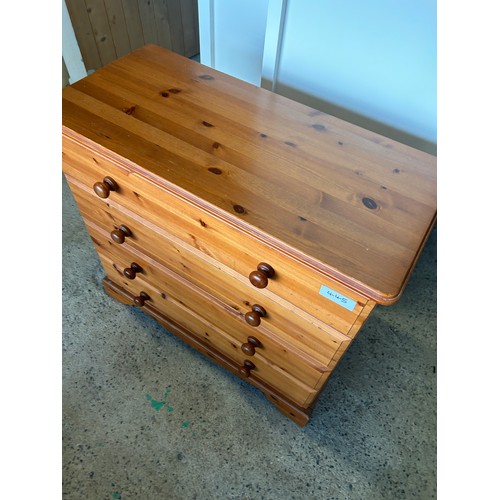 445 - Pine Chest of drawers - 49 x 87 x 41cm approx. - Viewing Section: S12