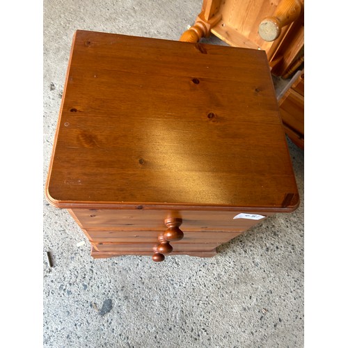 451 - Pine Bedside Table - 62 x 36 x 40 cm approx. - Viewing Section: S9