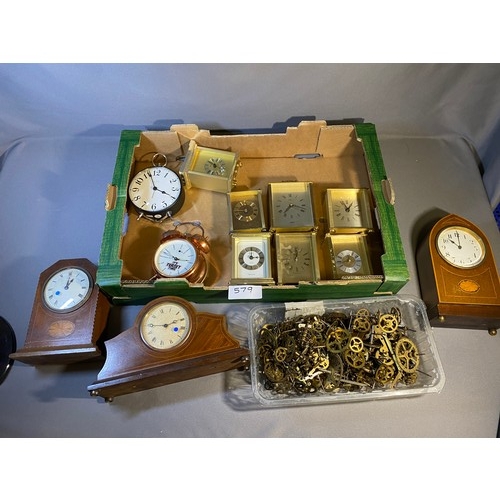 579 - Selection of various clocks & parts - Viewing Section: O34