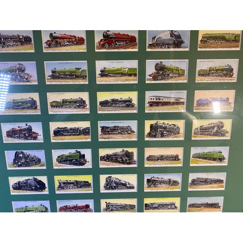 583 - Framed Cigarette cards - Viewing Section: O10