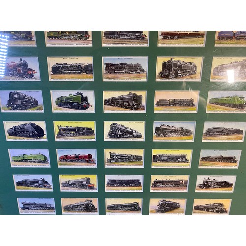 583 - Framed Cigarette cards - Viewing Section: O10