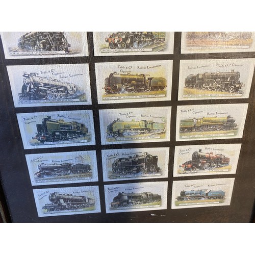 584 - Framed Cigarette cards - Viewing Section: O10