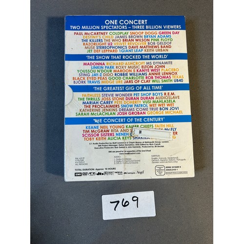 769 - Live8 July 2nd 2005 One Day One Concert One World 4 DVD Set Unopened - Viewing Section: O45