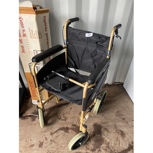 20 - Z-Tec Wheelchair - only 1 foot support - Viewing Section:S15