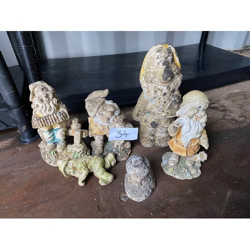 34 - Selection of Garden ornaments - Viewing Section: O37