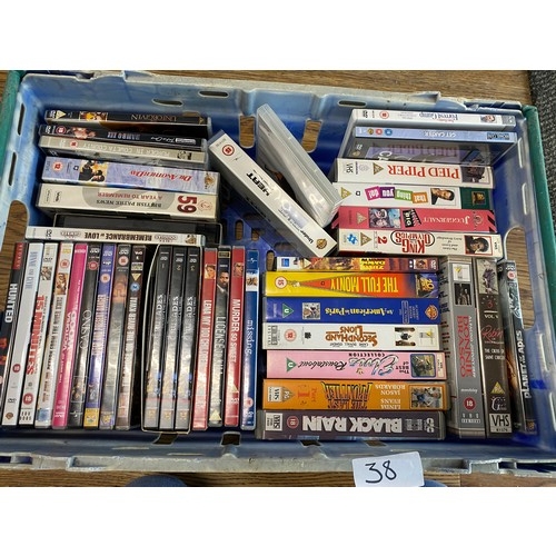 38 - Selection of DVDs/VHS - Viewing Section: O14