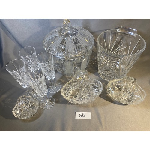 66 - Selection of various cut glass - Viewing Section: O24