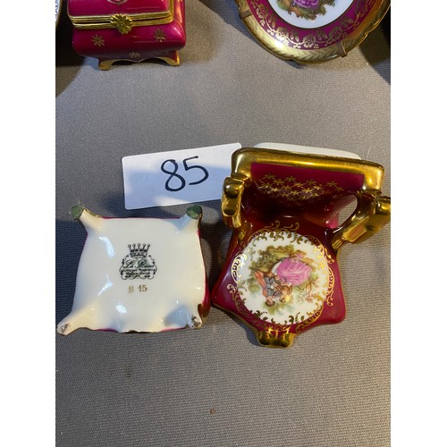 85 - Large collection of La Rene Limoge collectible china and other items  - Viewing Section: O45