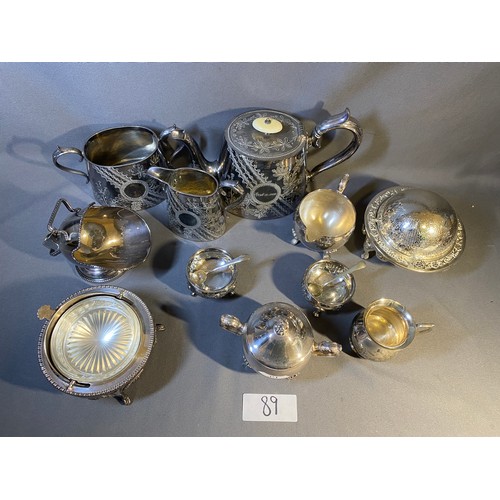 89 - Selection of Silver ware  - Viewing Section: O37