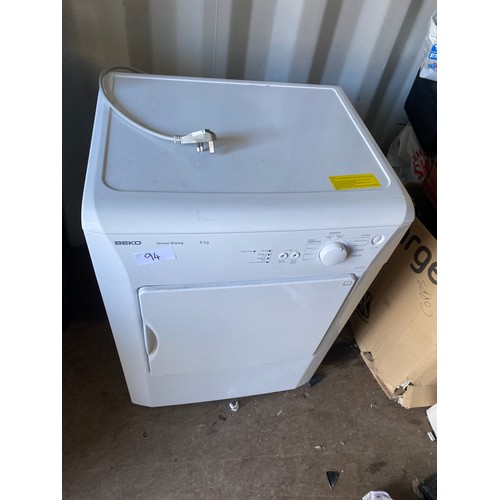 94 - Beko Tumble Dryer  - Viewing Section: S16