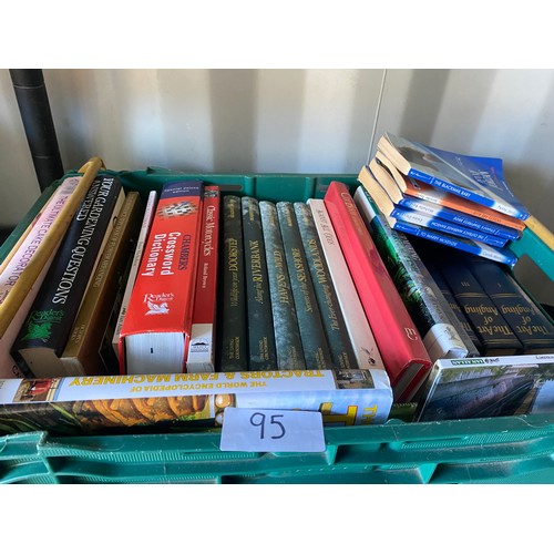 95 - Crate of various books  - Viewing Section: O15