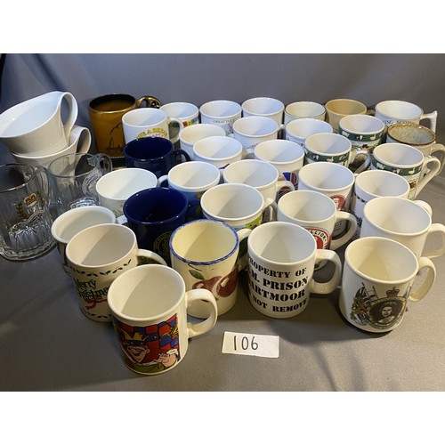 106 - Selection of collectible mugs  - Viewing Section: O37