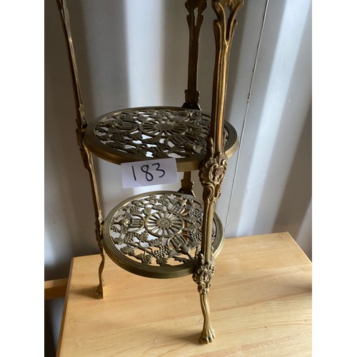 183 - Brass Plant Stand - Viewing Section: O8