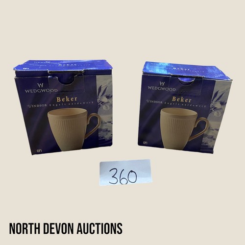 360 - Boxed Wedgewood Mugs - Viewing Section: O28