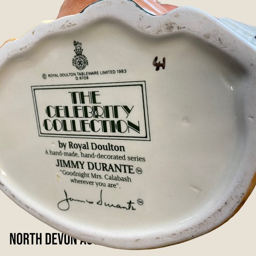 419 - The Celebrity Collection Royal Dolton & Jimmy Durante jug - Viewing section: O2