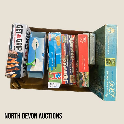 557 - Selection of Jigsaws and Board Games - Viewing Section:S12