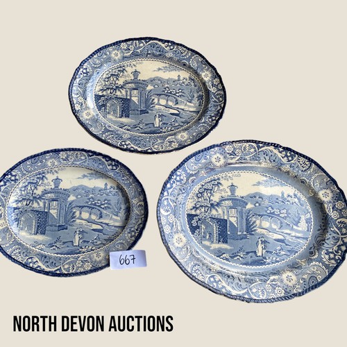 667 - Trio of 'Landscape' WR Winter Plates - Viewing Section: O5