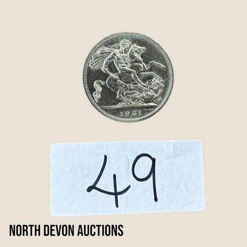 49 - UK 1951 Five Shillings - Festival of Britain - Viewing Section: O1A