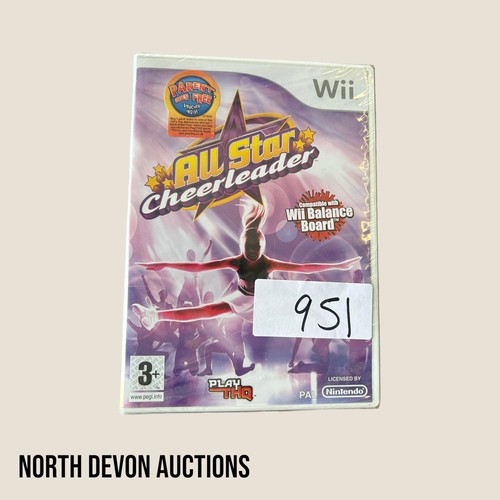 951 - Wii - All Star Cheerleader Game Brand New in Cellophane - Viewing Section: O5