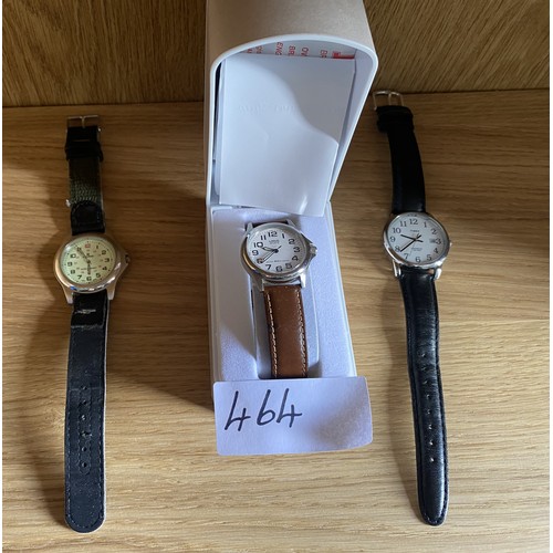 464 - 3 x Wristwatches (Timex, Lorus Sports & Ricardo) - Viewing section: O47