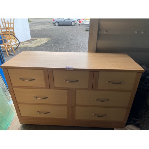 470 - Chest of draws size: 78 x 123 x 45cm Approx. - Viewing section: S16