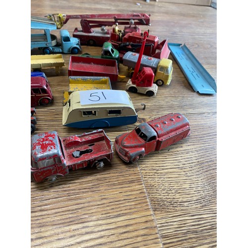 51 - Box of old commercial & agricultural model vehicles - Viewing Section: 020