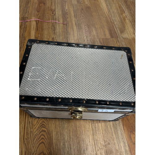 73 - Small Metal Trunk - 50cms (W) x 30 cms (D) x 30cms (H) approximately- Viewing Section: S10