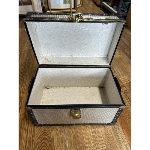 73 - Small Metal Trunk - 50cms (W) x 30 cms (D) x 30cms (H) approximately- Viewing Section: S10