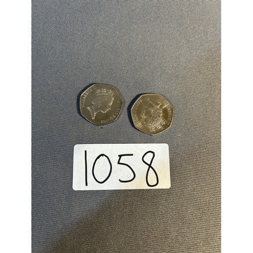 1058 - 2 x D Day 50p coins - Viewing Section: O1A