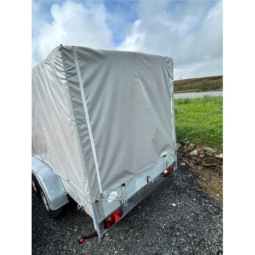 1 - Curtain Sided drop side, twin Axel Trailer - overall length 15ft body length 10ft x 5.2ft