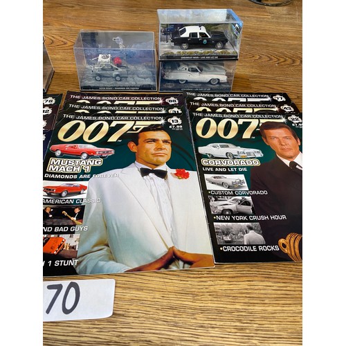 1170 - Selection of collectable James Bond Vehicles and books to include: You Only Live Twice, On Her Majes... 