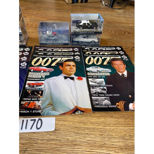 1170 - Selection of collectable James Bond Vehicles and books to include: You Only Live Twice, On Her Majes... 