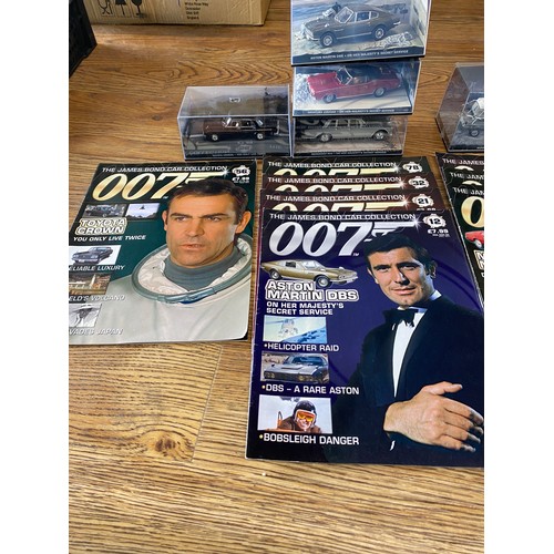 1170 - Selection of collectable James Bond Vehicles and books to include: You Only Live Twice, On Her Majes... 