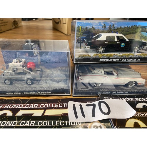 1170 - Selection of collectable James Bond Vehicles and books to include: You Only Live Twice, On Her Majes... 