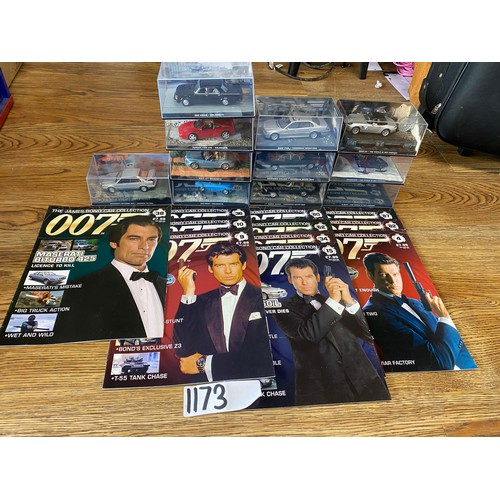 1173 - Selection of collectable James Bond Vehicles and books to include Licence To Kill, Goldeneye, Tomorr... 